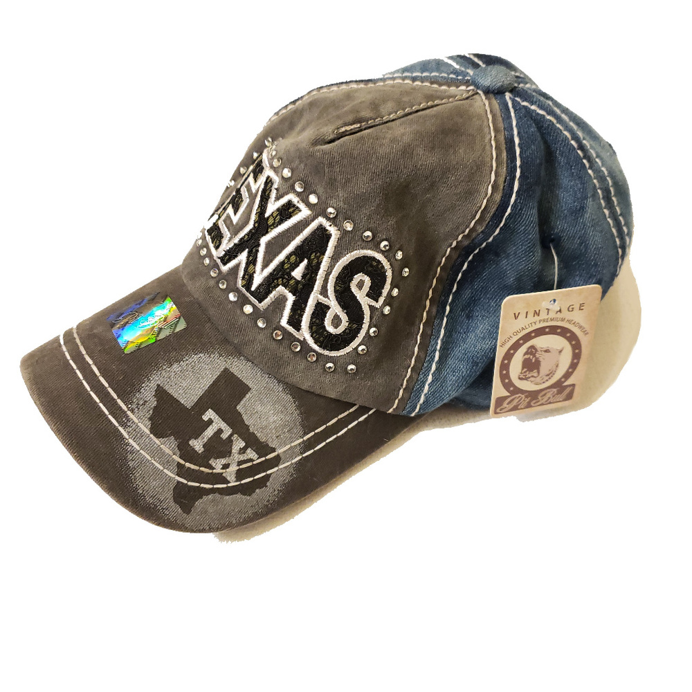 Texas Vintage Styled Baseball Hat Cap